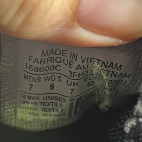 Converse Chuck Taylor All Star Mens Size 7 Crater Hi Top Black Lace Up Sneakers - Picture 8 of 10